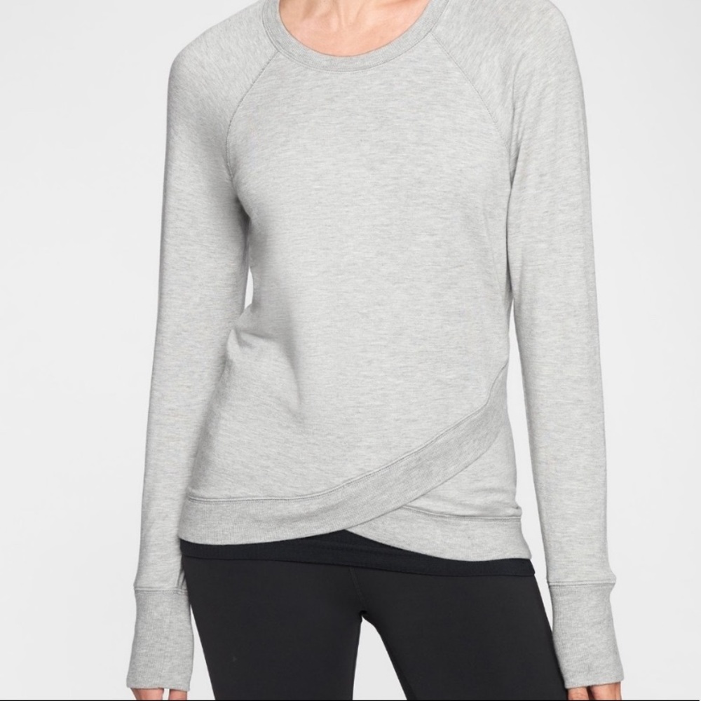 Athleta Lightweight Pullover Cross Cross Sweater - image 1